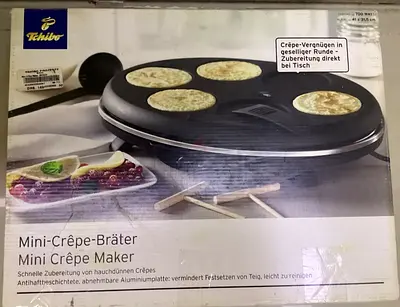 Tchibo Mini Crepe Maker - 5-Disc Pancake/Crepe Maker (Used, Boxed)