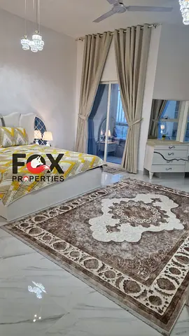 Luxury Furnished 2BR Hall for Annual Rent in Rashidiya 1, Ajman – Al Khor Towers | Sea View | 2 Bat