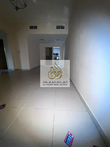 Annual rent in Ajman, Al Nuaimiya 1 area. Near Al Hikma School and next to Al Nuaimiya Towers. Families only. Two-bedroom apartment with a living roo