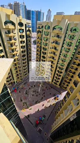 For annual rent: Spacious two-bedroom apartment in Al Rashidiya Towers, located in Ajman, directly opposite Nesto Hypermarket, offering a prime and co