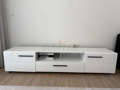 TV console media table stand