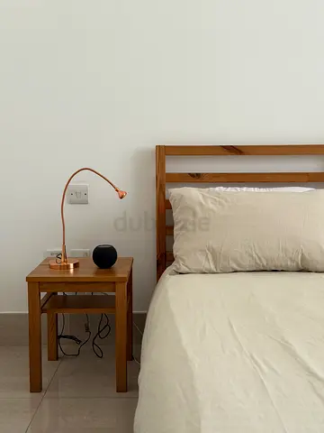 CLEARANCE - SOlid Wood Bed with 2 Nightstands / Side Tables