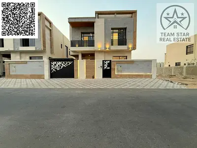Brand new villa for rent in Al Yasmin | 5 master bedrooms + living room and majlis | Prime location | 120,000 AED annually