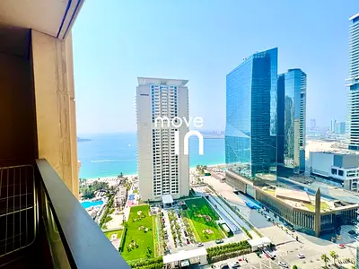 Sea View|Furnished 2Bed|Balcony|Storage|High Floor