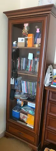 Wooden cabinet + glass