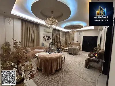 فيلا للبيع، مفروشة بالكامل (تشمل الماء والكهرباء والتكييف والأثاث)، في عجمان، بمساحة 5500 قدم مربع - الروضة 2.