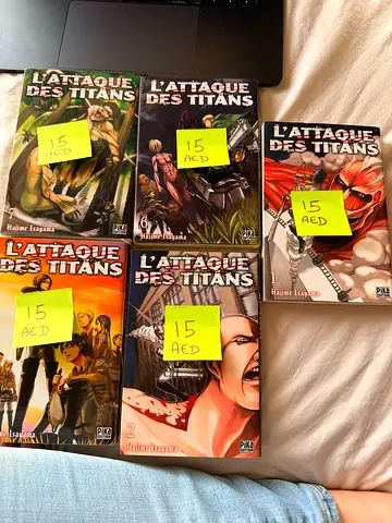 Attack on Titan manga volumes (French edition) - set of 6