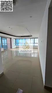 2 Bedrooms &amp; Hall for Rent | Corniche Tower – Direct Sea View | Large Living Room | Balcony | 