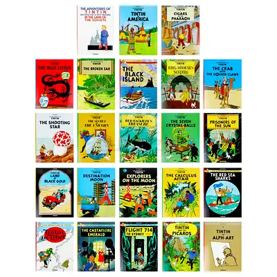 Tintin et Milou – Complete French Collection (23 Books) – Like New