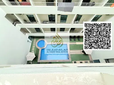 For rent in Ajman, a studio with a balcony in Smart Tower, gym and swimming pool, prime location on Sheikh Mohammed Bin Zayed Road and close to Dubai