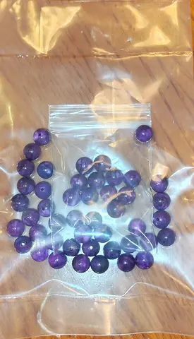 Natural Purple Stones To Make a Tasbih ( Misbah )