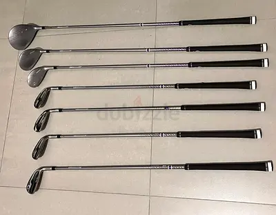 Set of 7 kids /Right-Hand Golf Clubs – Driver, Fairway, Irons