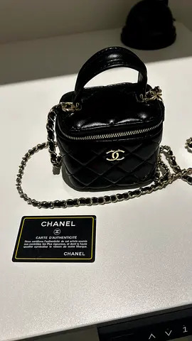 mini chanel vanity black bag - super master quality