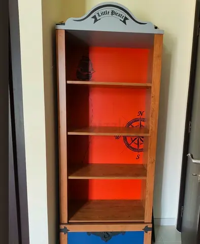 Little Pirate 4-Shelf Book Case with 1-Drawer
