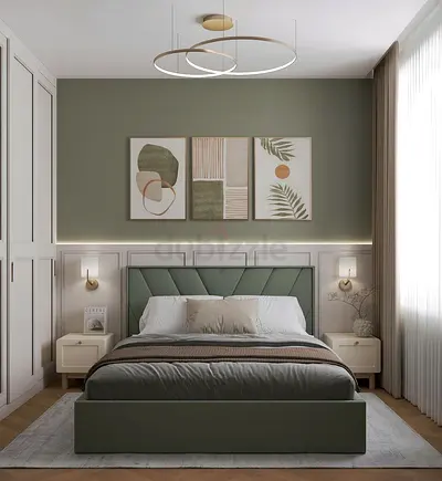 Modern upholstered queen Bed Frame Brand new