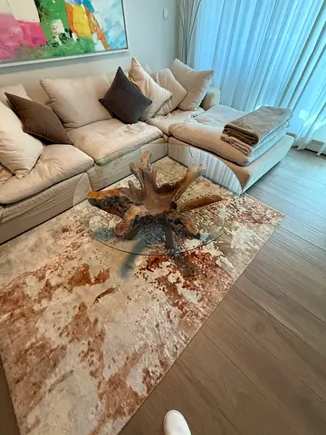 Centre real wood table