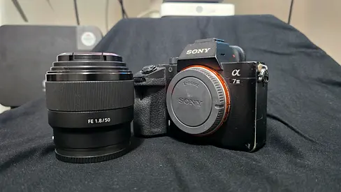 Sony A7III Full Frame Camera Body - Sony FE 50mm f/1.8 Lens