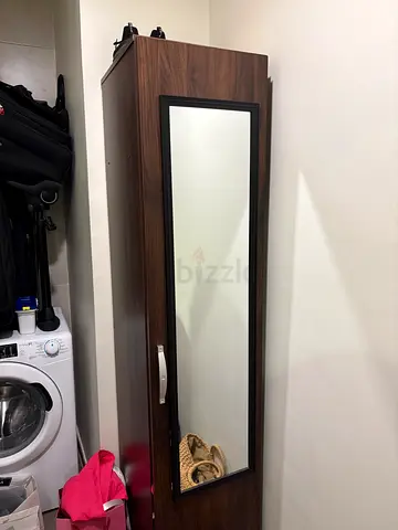 Wardrobe with Mirror, single door