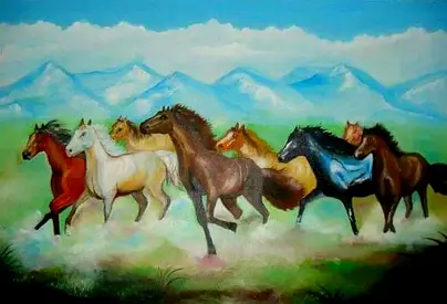 Big hand painted oil painting...negotiable
