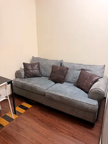 Comfortable 3-Seater Sofa with Cushions - Good Condition
