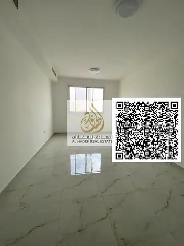 For annual rent in Ajman – Al Jurf 3, one bedroom and living room, two bathrooms, balcony, second tenant, close to Woodlem Park School and the Chinese