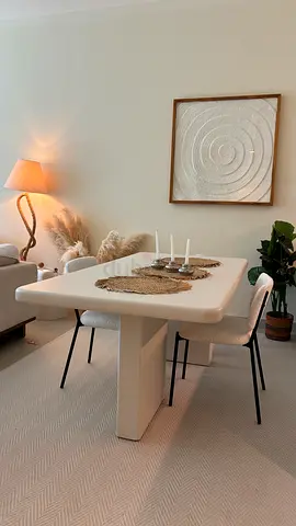 White dining table 6 seater
