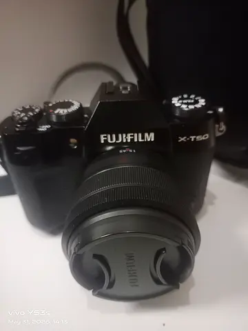 Fujifilm X-T50 mirrorless camera with lens and case - excellent condition