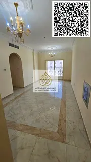 Three-bedroom apartment with a living room, three bathrooms, balcony, and built-in wardrobes. Very s