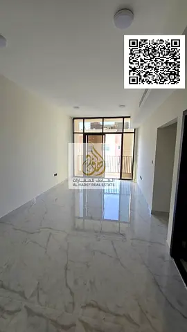 للإيجار السنوي شقة غرفتين وصالة مع بلكونة أول ساكن تشطيب سوبر ديلوكس بالجرف 3 على شارع رئيسي قريب من السوق الصيني ومحمد بن زايد الموقع  عجمان – الجرف