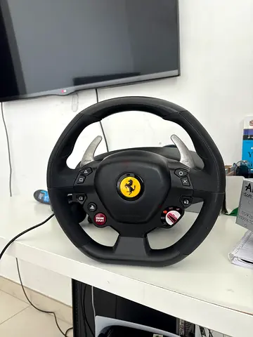 Logitech-style Racing Wheel Controller (Ferrari Style) - Good Condition