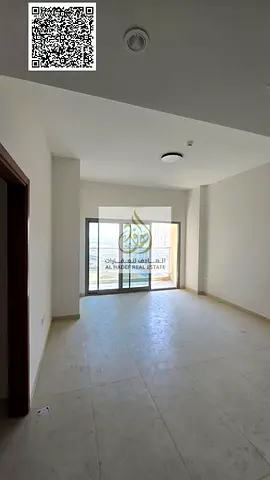 One-bedroom apartment with a living room, two bathrooms, balcony, built-in wardrobes, parking, gym, and swimming pool within the tower. First occupanc