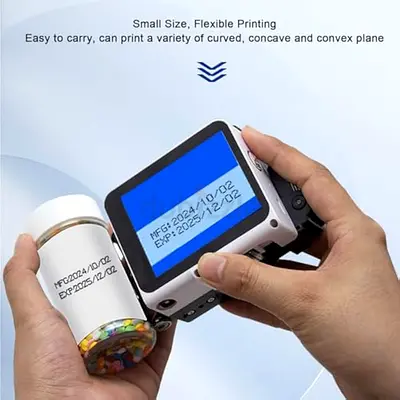 Handheld Inkjet Printer, Portable 12.7 mm Handheld Printer