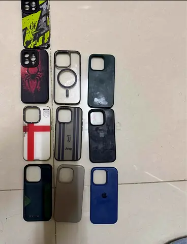 Used 15 pro cases 10 pieces