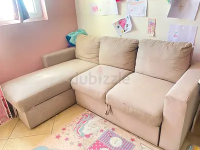 L shape ikea sofa bed with storage