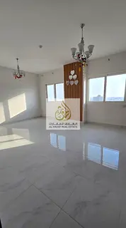 Annual rent in Ajman, Al Jurf 3 area, next to the school and Woodlim Park Ajman, near Ajman Driving