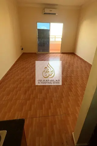 Studio apartment for annual rent, large area, separate kitchen with a private bedroom space on the roof