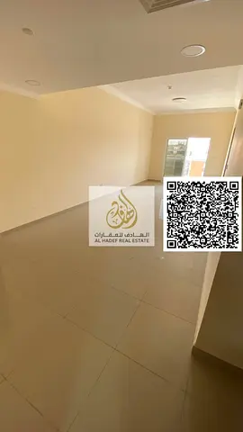 For rent in Al Jurf 3, Ajman, first occupancy, one bedroom and living room, 2 bathrooms, balcony and built-in wardrobes, near the Chinese market, 35,0