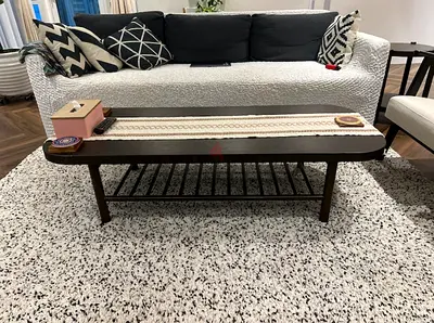 Ikea Long Coffee Table with Lower Shelf