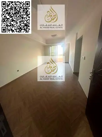 Two bedrooms and a living room, second occupancy, large area with 2 balconies, 2 bathrooms in Al Muwaihat, free parking