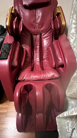 Used Maroon Full-Body Massage Chair