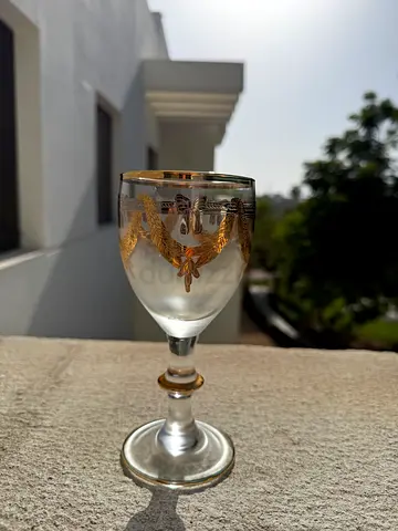 Vintage Interglass Crystal Set – 12 Pieces – 24K Gold Decorated