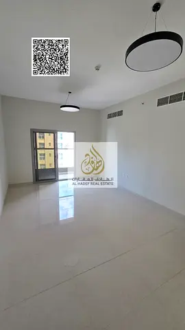Two bedrooms and a living room with built-in wardrobes and a private parking space. Annual rent, second tenant.