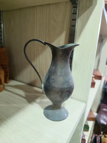 Vintage Decorative Metal Pitcher/Vase – Small Collectible 15cm