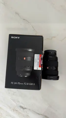 Sony 24-70mm F2.8 GM II, E-Mount Full Frame New F2.8 G Master Zoom Lens, Black
