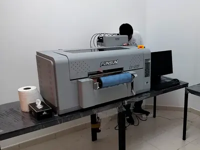 Funsun UV-101F UV Printer with PC and Roll Feeder - Used