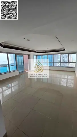 غرفتين وصالة | 2 حمام | بلكونة بإطلالة مفتوحة | خزائن بالحائط | إطلالة على كورنيش عجمان والمدينة | مساحات واسعة جدًا | باركنج | جيم | ساونا | كورنيش ت