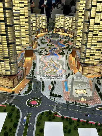 Own a fully furnished two-bedroom apartment with a living room in the Tiger Downtown Ajman project with a 20% down payment.
