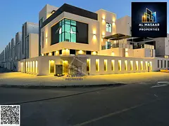 Corner villa in Al-Haliyo, 5000 sq ft, with a swimming pool, elevator, roof terrace, and very spacio