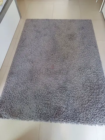 Grey Shaggy Area Rug