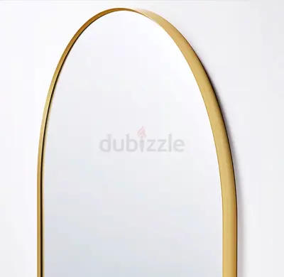 Gold Arched Wall Mirror — Modern Decorative Mirror
